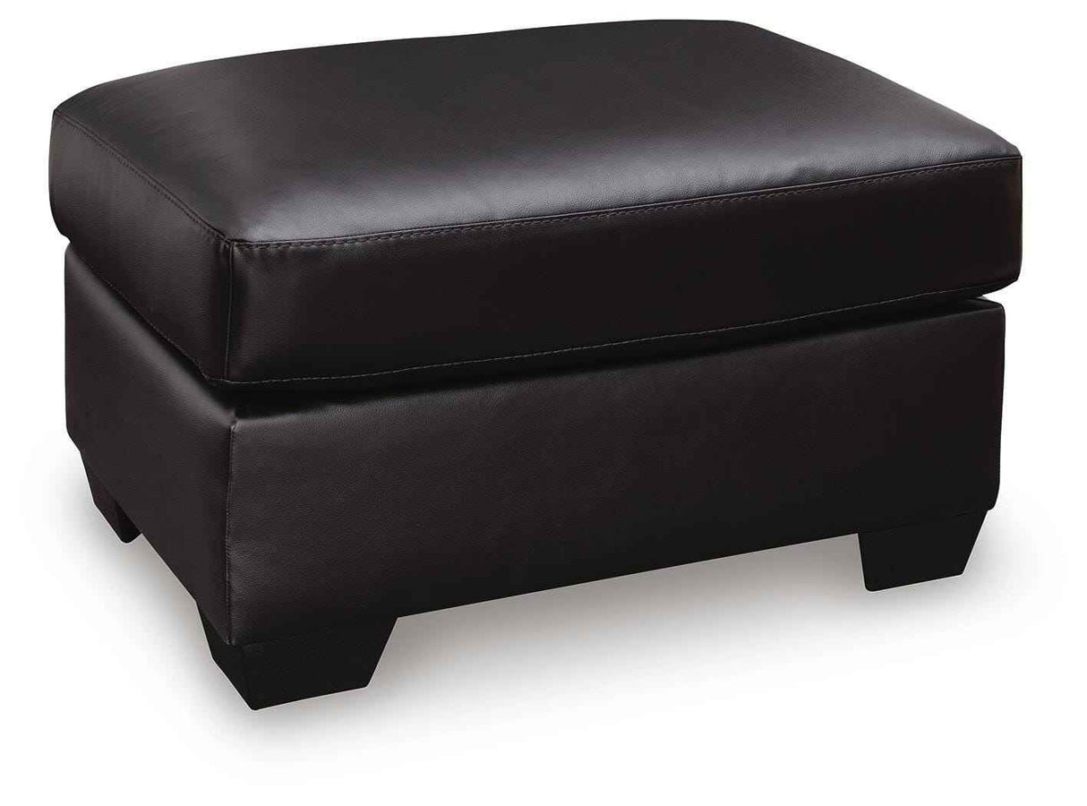 Glennbre Midnight Ottoman by Ashley at Eve Furniture