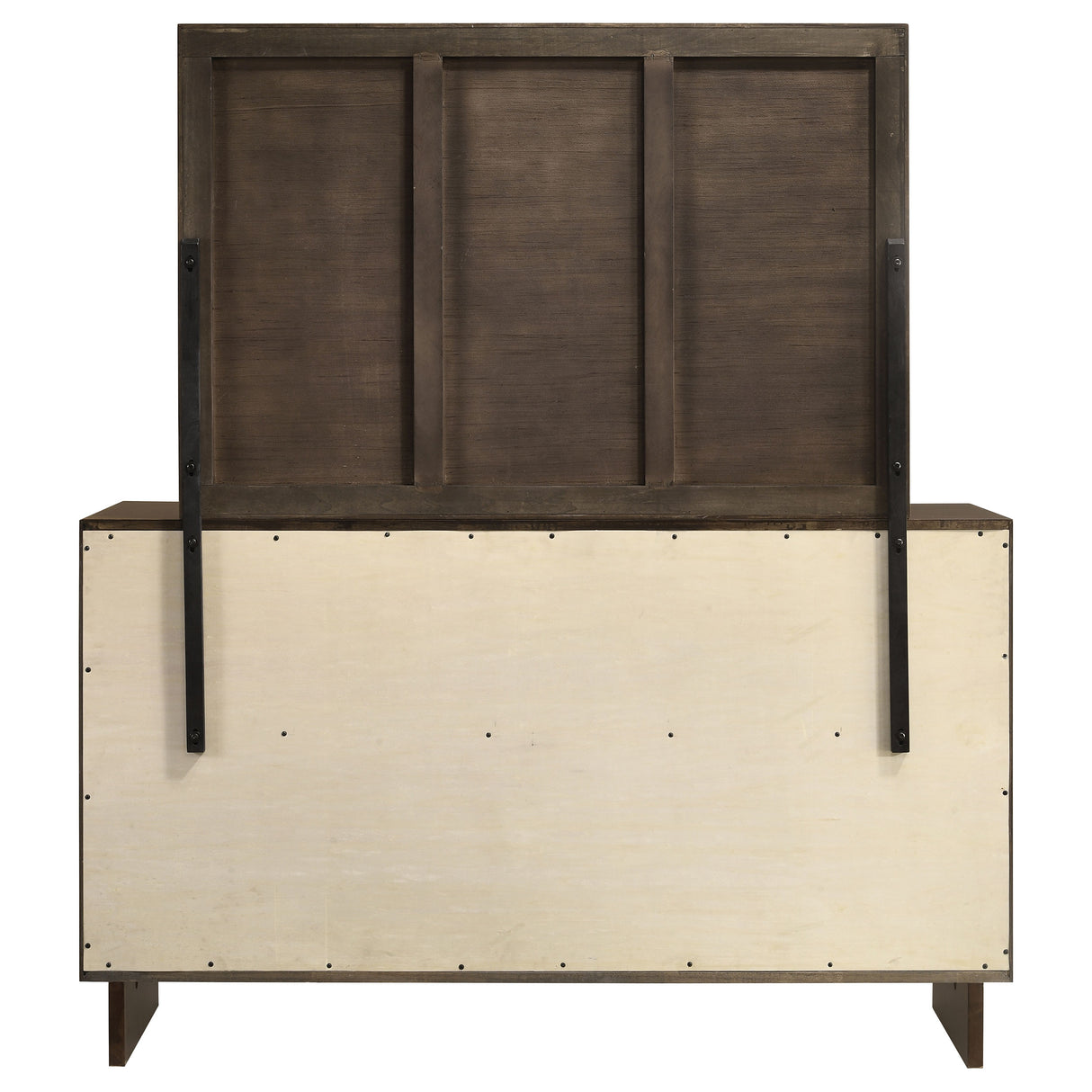Glenwood Warm Brown 6-drawer Dresser and Mirror by Coaster at Eve Furniture