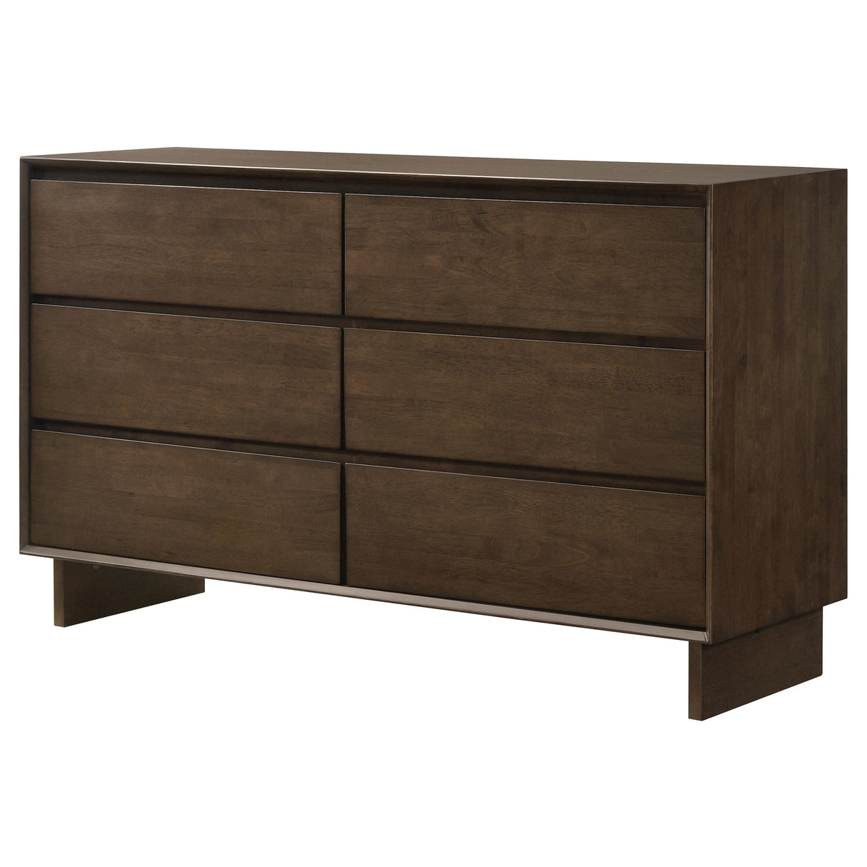 Glenwood Warm Brown 6-Drawer Dresser by Coaster at Eve Furniture