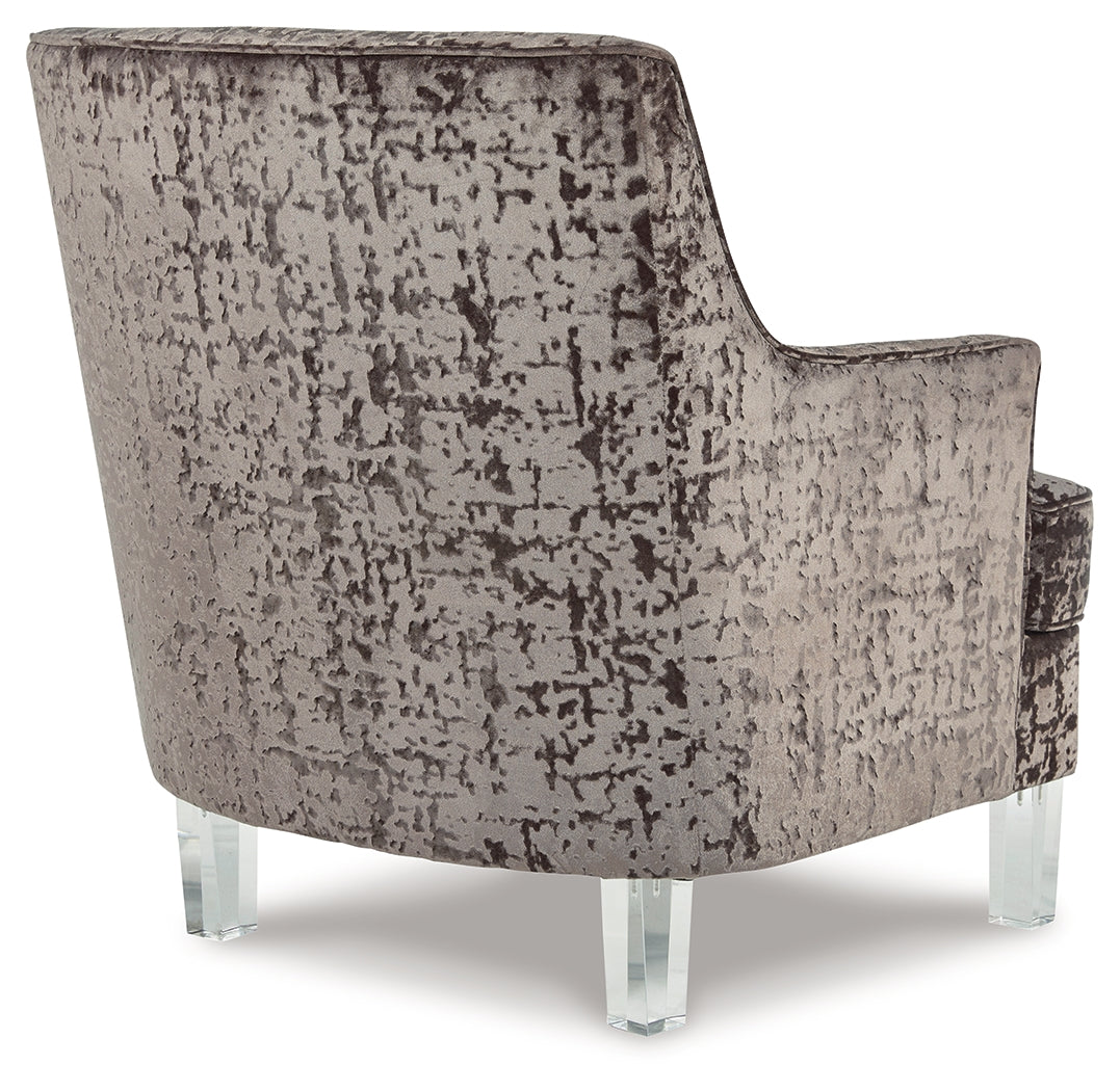 Gloriann Charcoal Accent Chair by Ashley at Eve Furniture