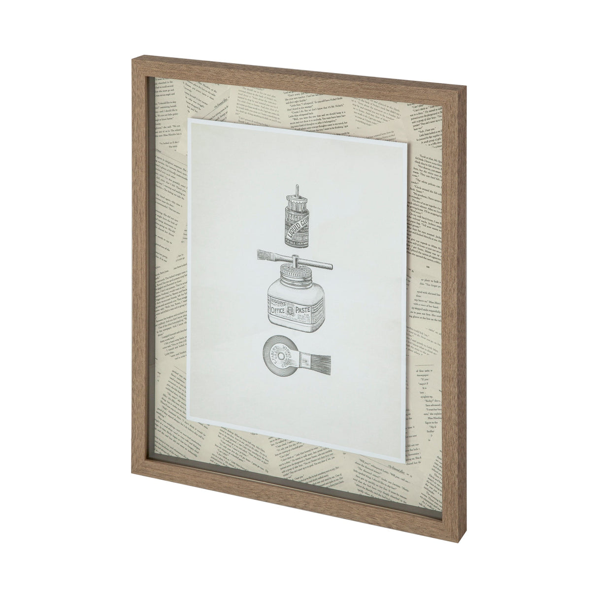 Glued by Sam Appleman a Framed Art Print Matted under Glass by Mercana at Eve Furniture