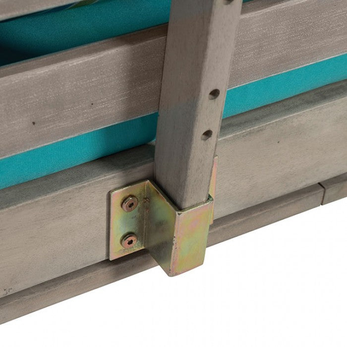Maui Gray/Turquoise Convertible Sofa Daybed