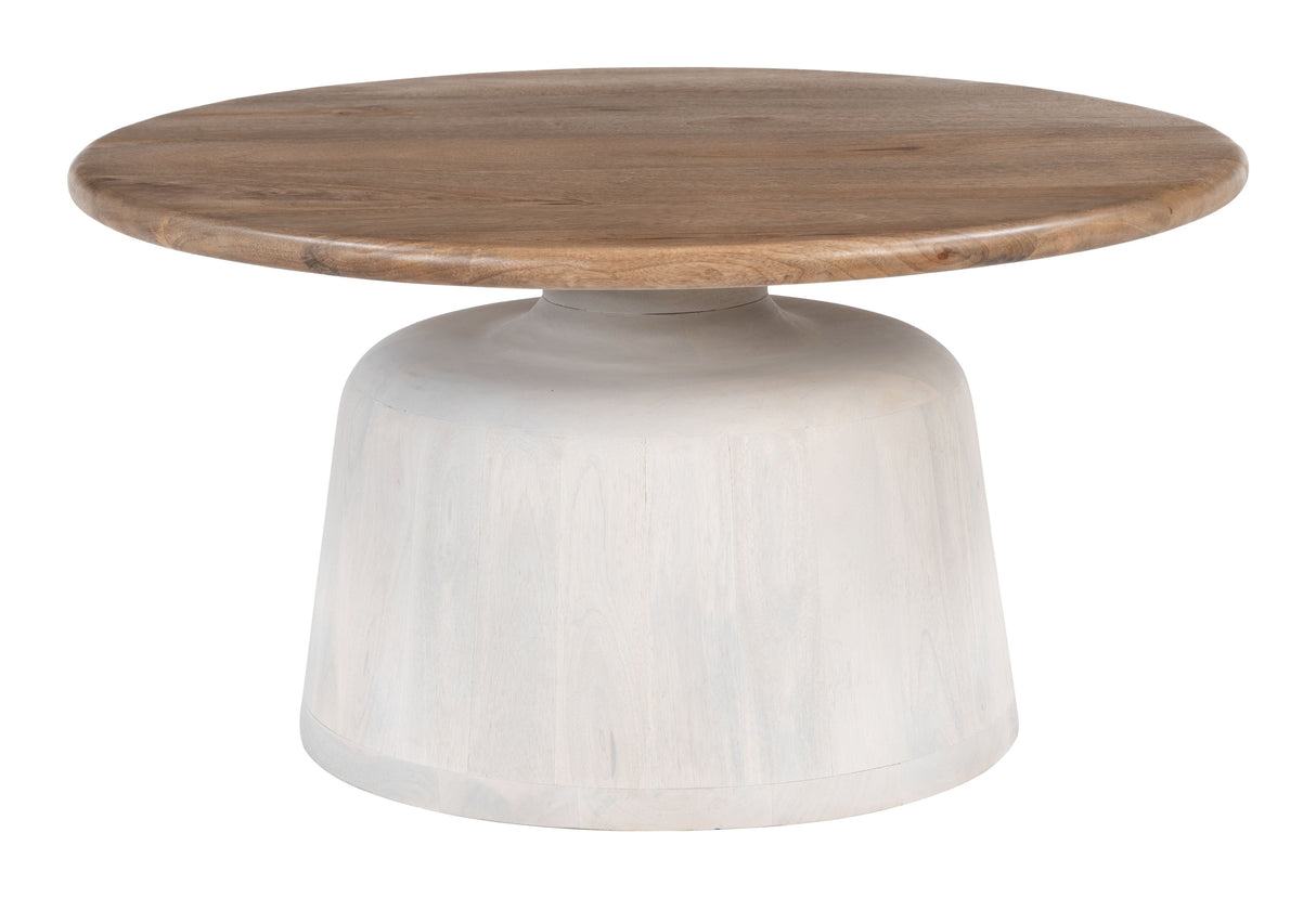 Goblet Brown & White Coffee Table by Zuomod at Eve Furniture