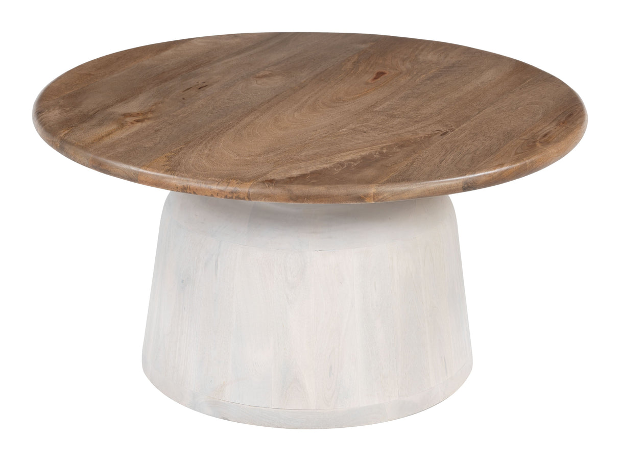 Goblet Brown & White Coffee Table by Zuomod at Eve Furniture