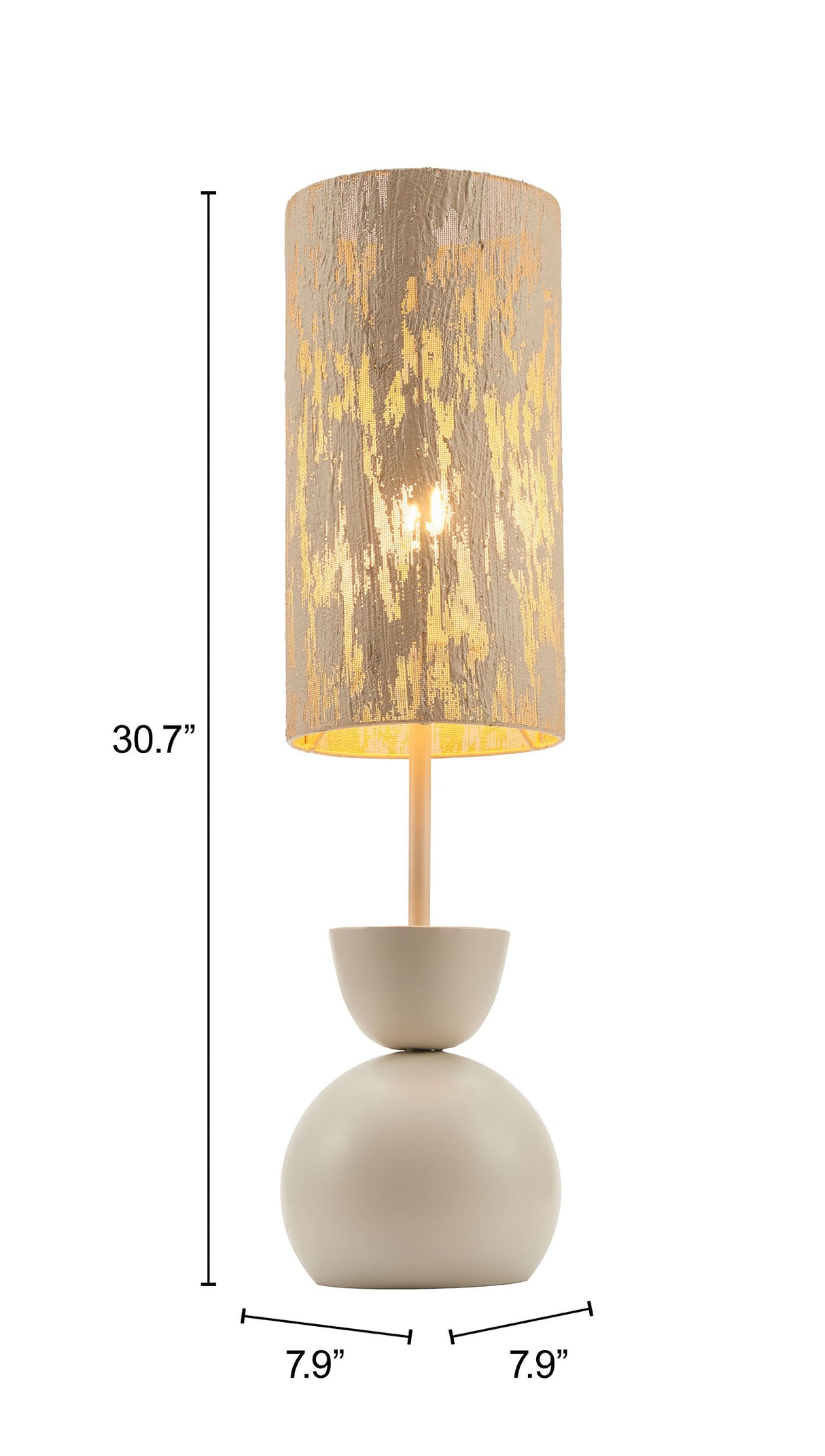 Gochi White Table Lamp by Zuomod at Eve Furniture