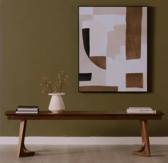 Godenza Bench Brown by Moe's Home at Eve Furniture