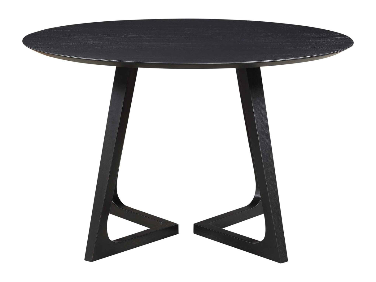 Godenza Black Round Dining Table