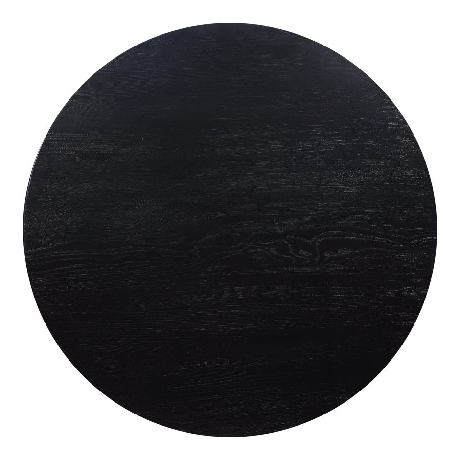 Godenza Dining Table Round - Black Ash by Moe's Home at Eve Furniture
