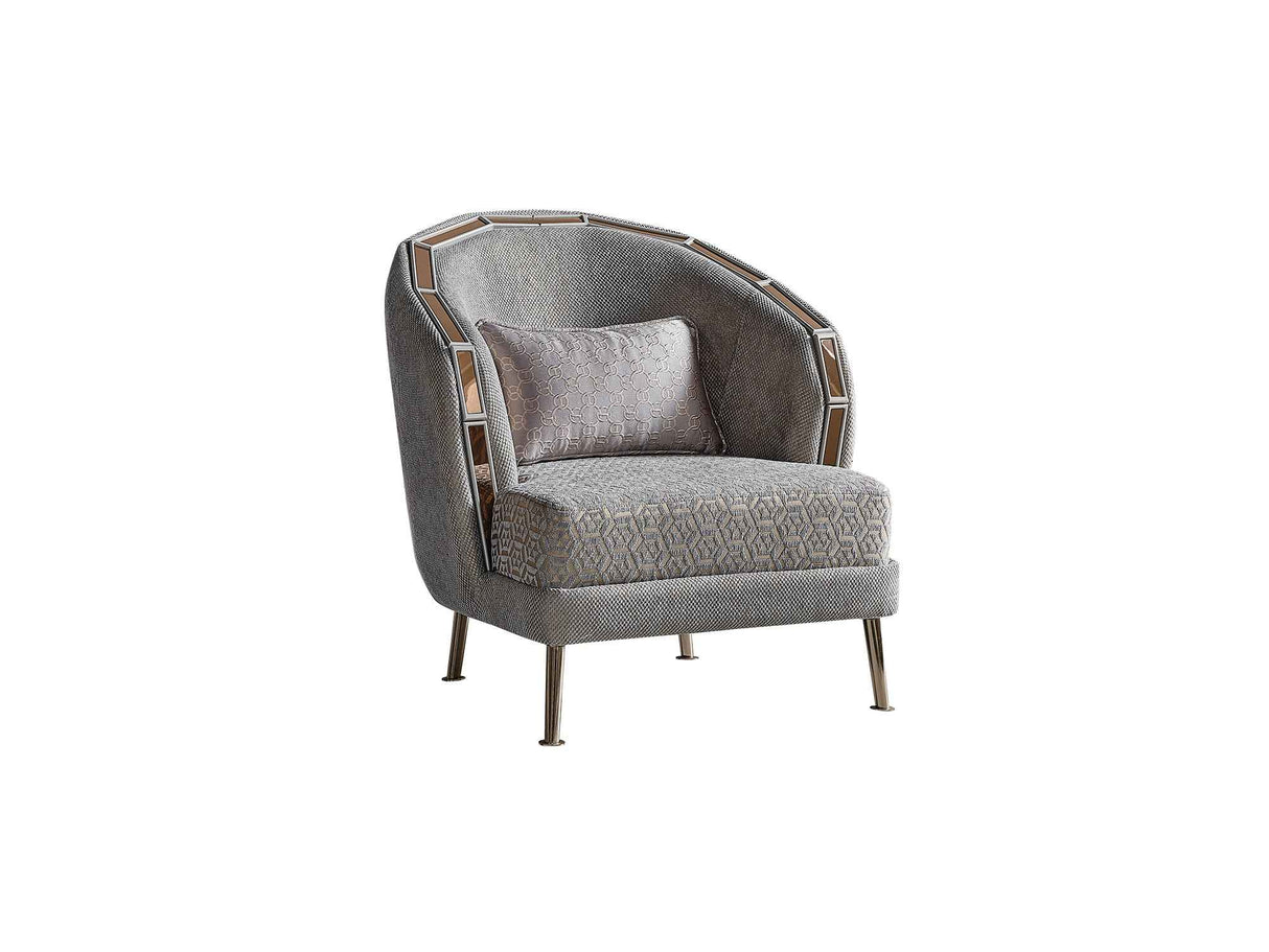 Gokce Chair Grey by Furnia at Eve Furniture