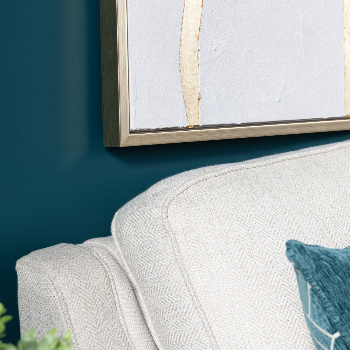 Gold Lines Gold/White Canvas by Crestview at Eve Furniture