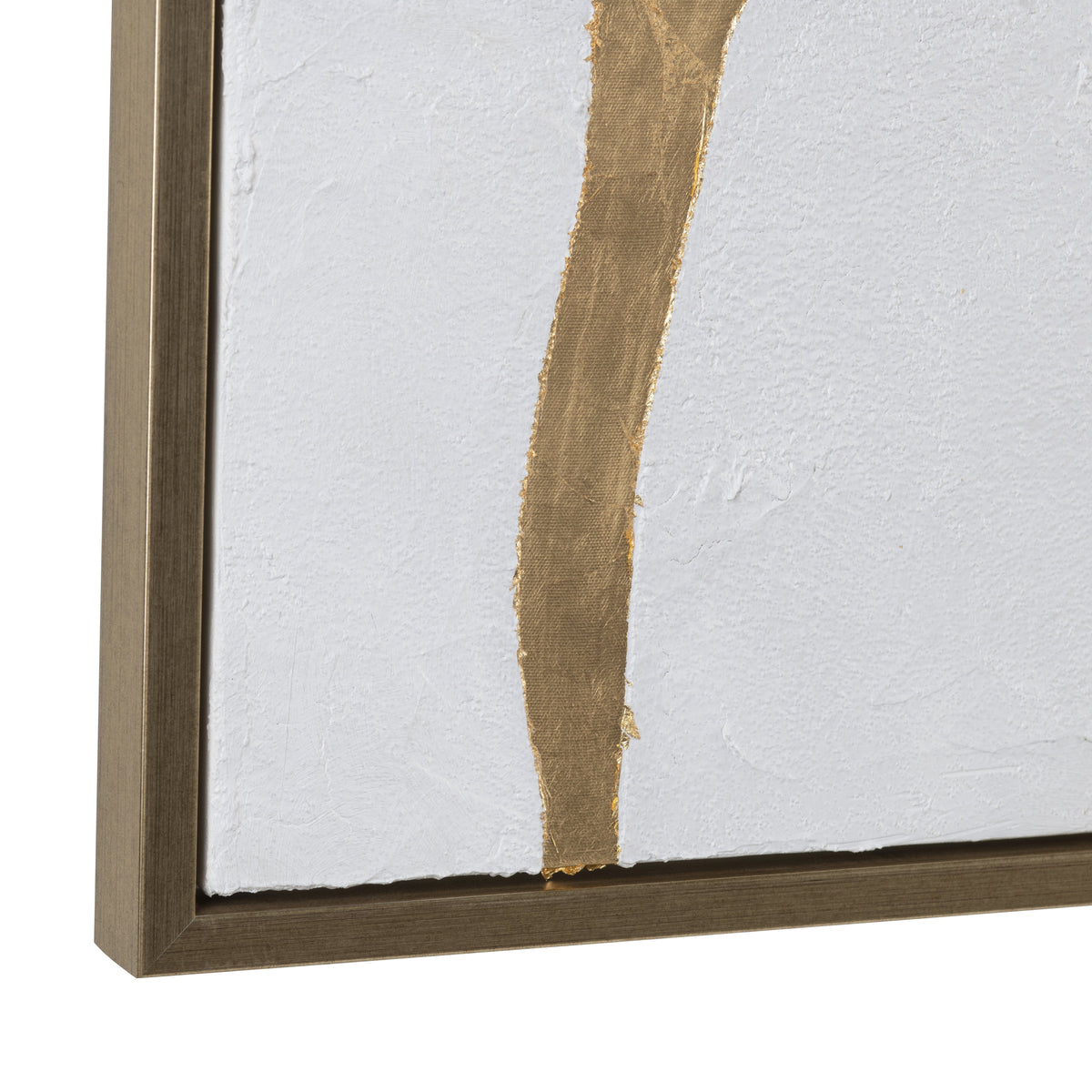 Gold Lines Gold/White Canvas by Crestview at Eve Furniture