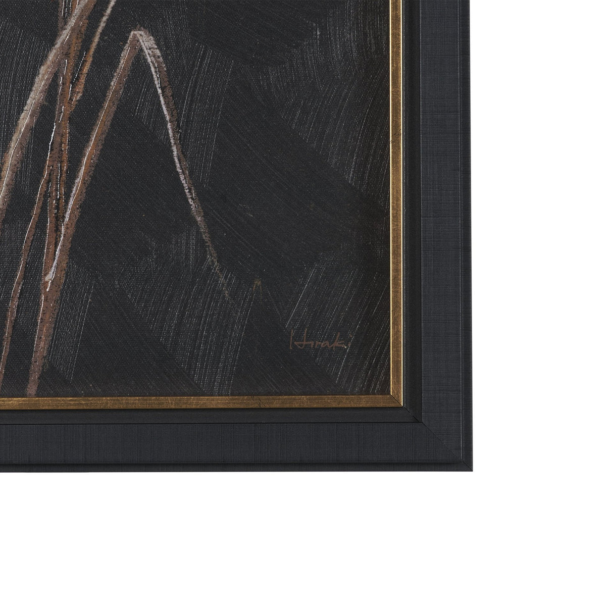 Golden Grasses I by Mercana Studio Hand Embelished Textured Framed Artwork Matted by Mercana at Eve Furniture