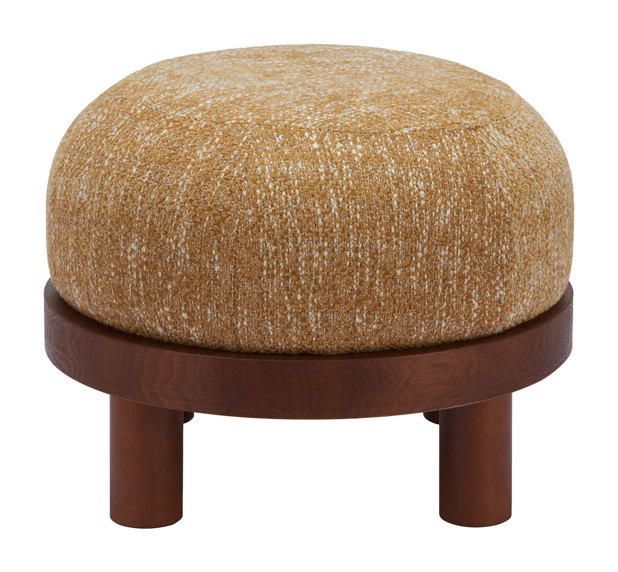 Gome Oat Yellow Ottoman by Zuomod at Eve Furniture