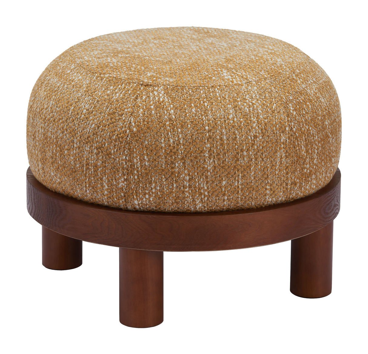 Gome Oat Yellow Ottoman by Zuomod at Eve Furniture
