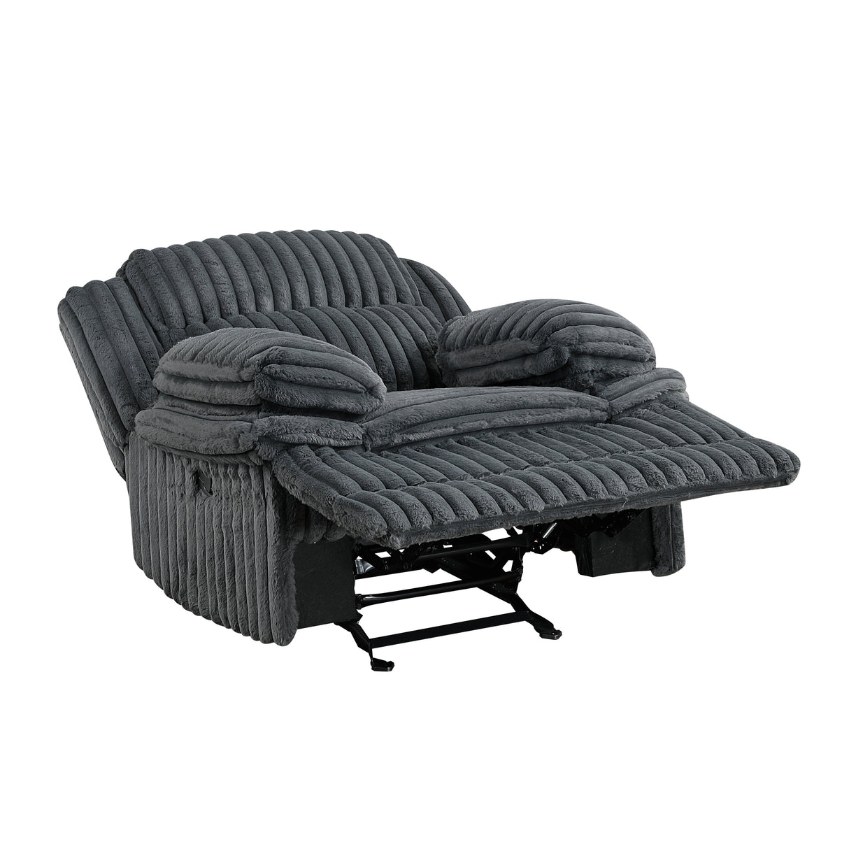 Goodland Dark Gray Double Reclining Living Room Set by Homelegance at Eve Furniture