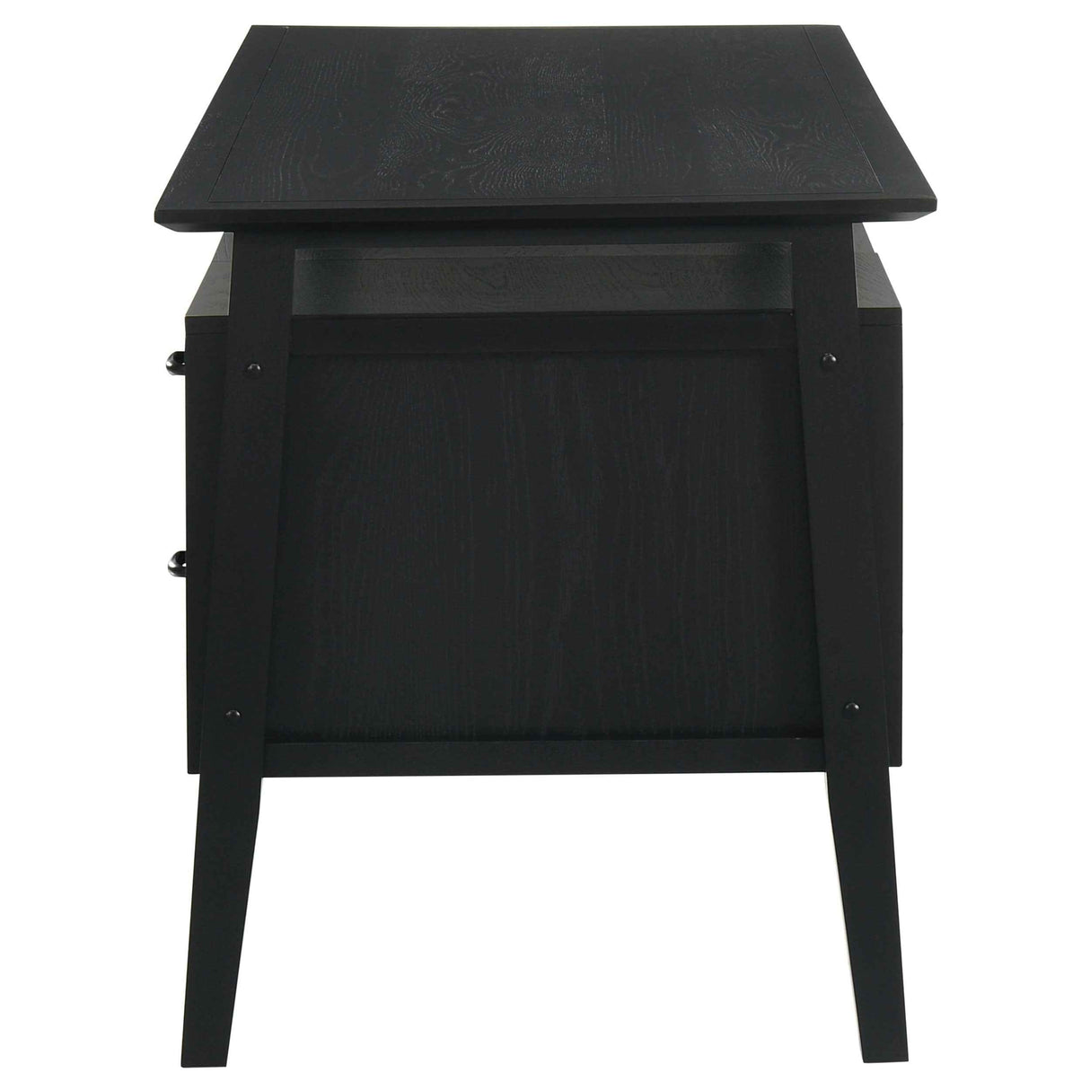 Goodson Black 64-inch 4-Drawer Double Pedestal Computer Desk by Coaster at Eve Furniture