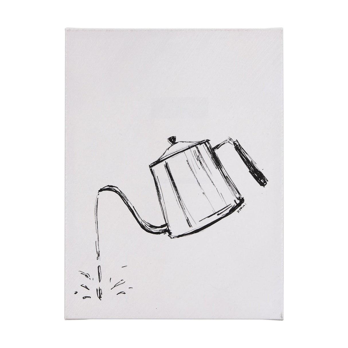 Gooseneck Kettle by Mercana Studio a Hand Embellished Textured Canvas by Mercana at Eve Furniture