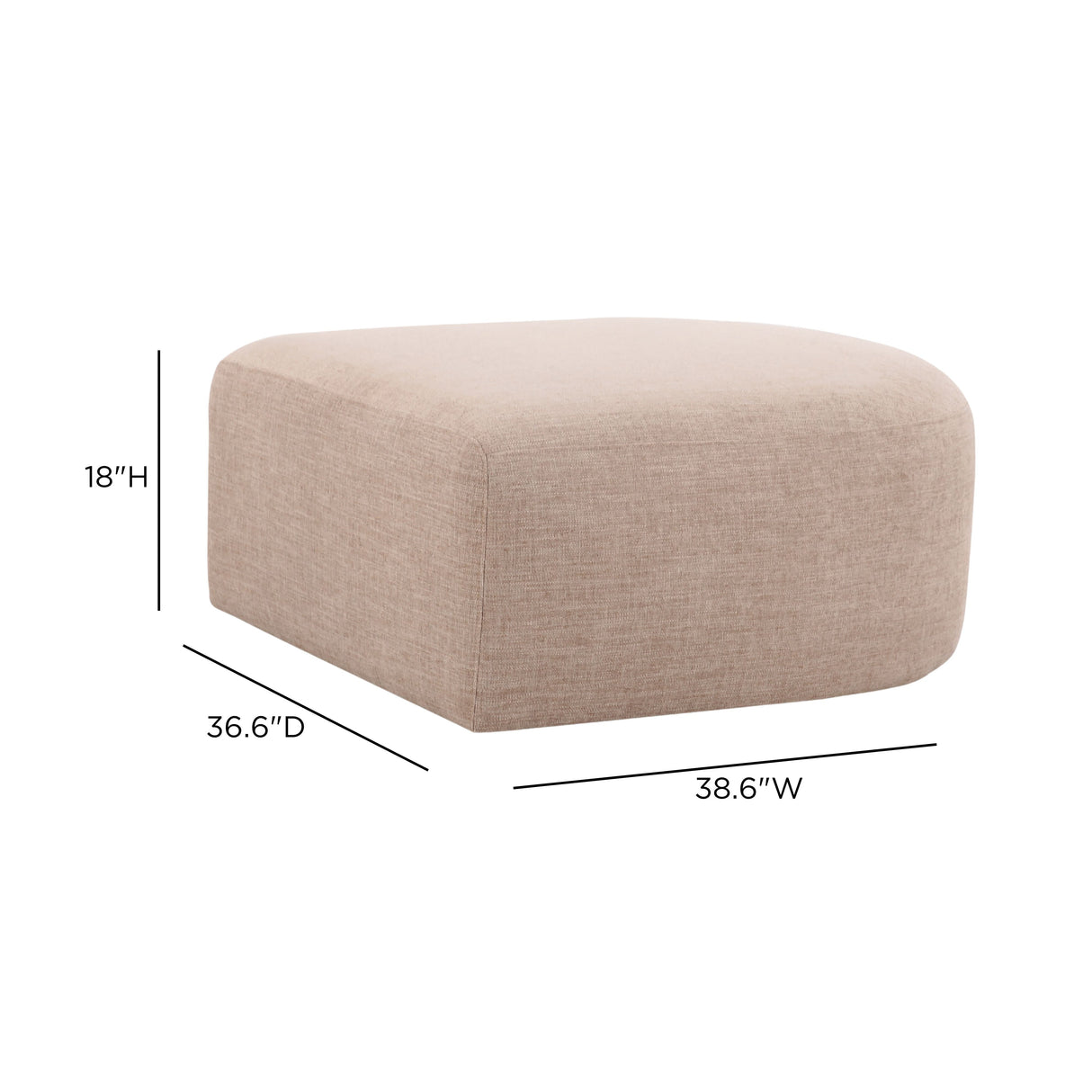 Gorge Ottoman by TOV Furniture at Eve Furniture