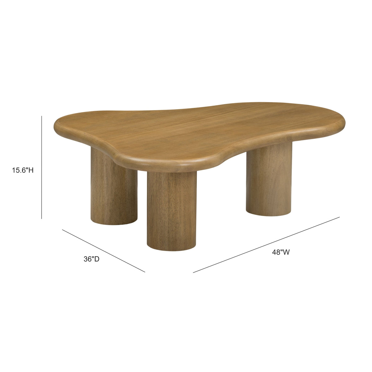 Gotham 48" Wood Coffee Table by TOV Furniture at Eve Furniture