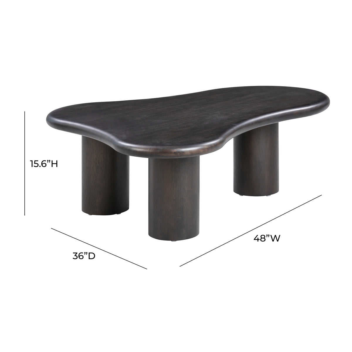 Gotham 48" Wood Coffee Table by TOV Furniture at Eve Furniture