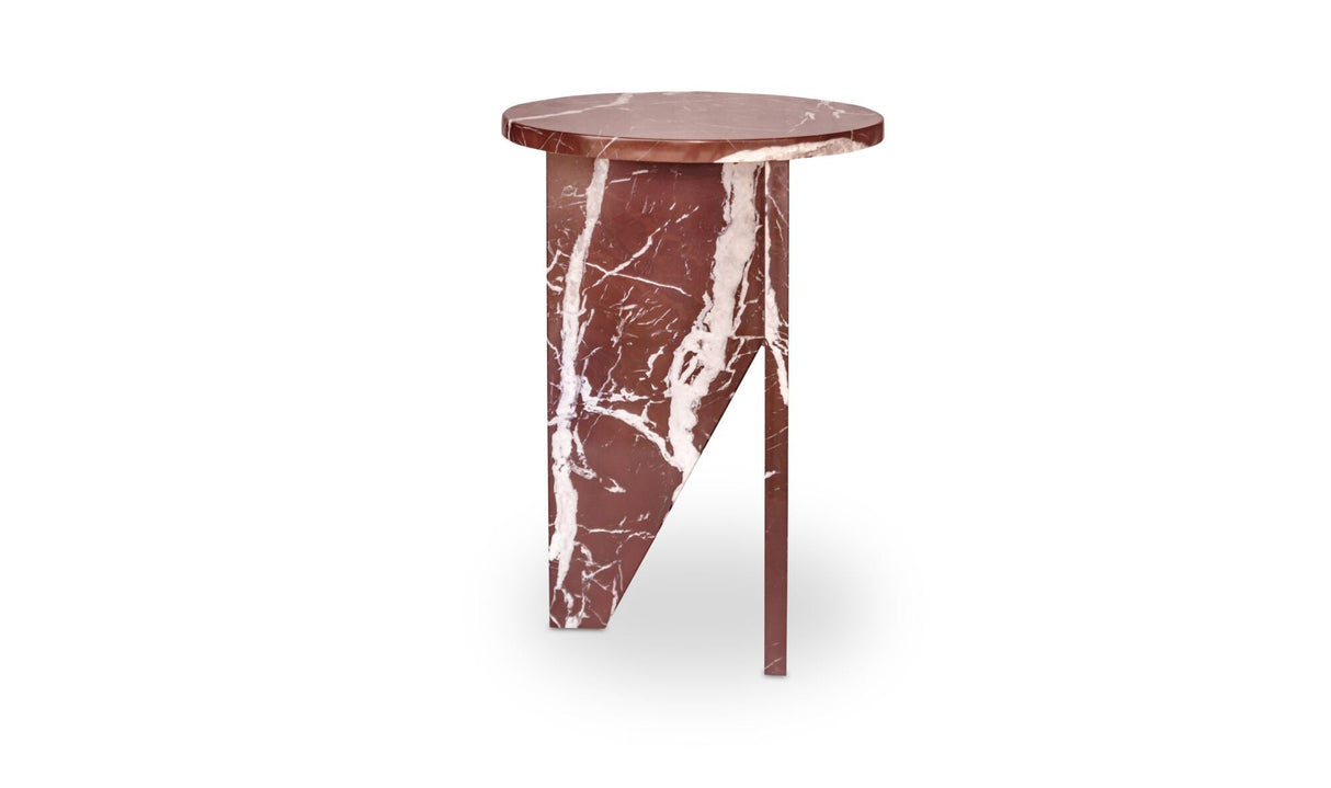 Grace Accent Table Rosso Levante Marble by Moe's Home at Eve Furniture