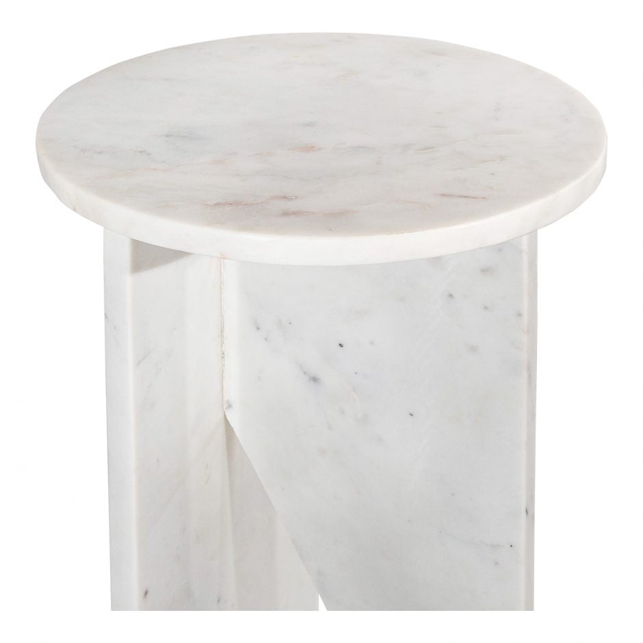 Grace Accent Table White Marble by Moe's Home at Eve Furniture