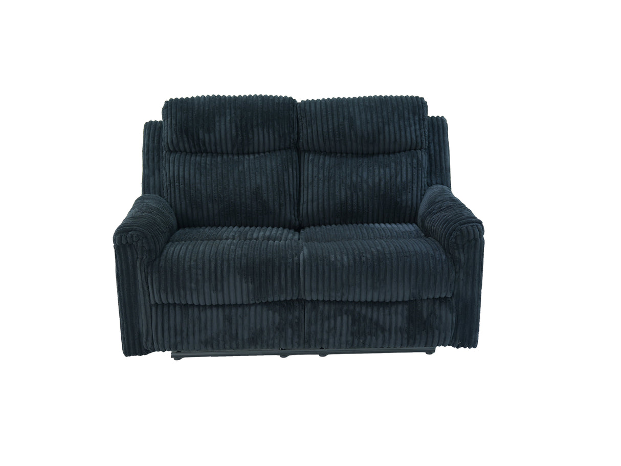 Grace Black Corduroy 3-Piece Reclining Set by New Era Innovations at Eve Furniture