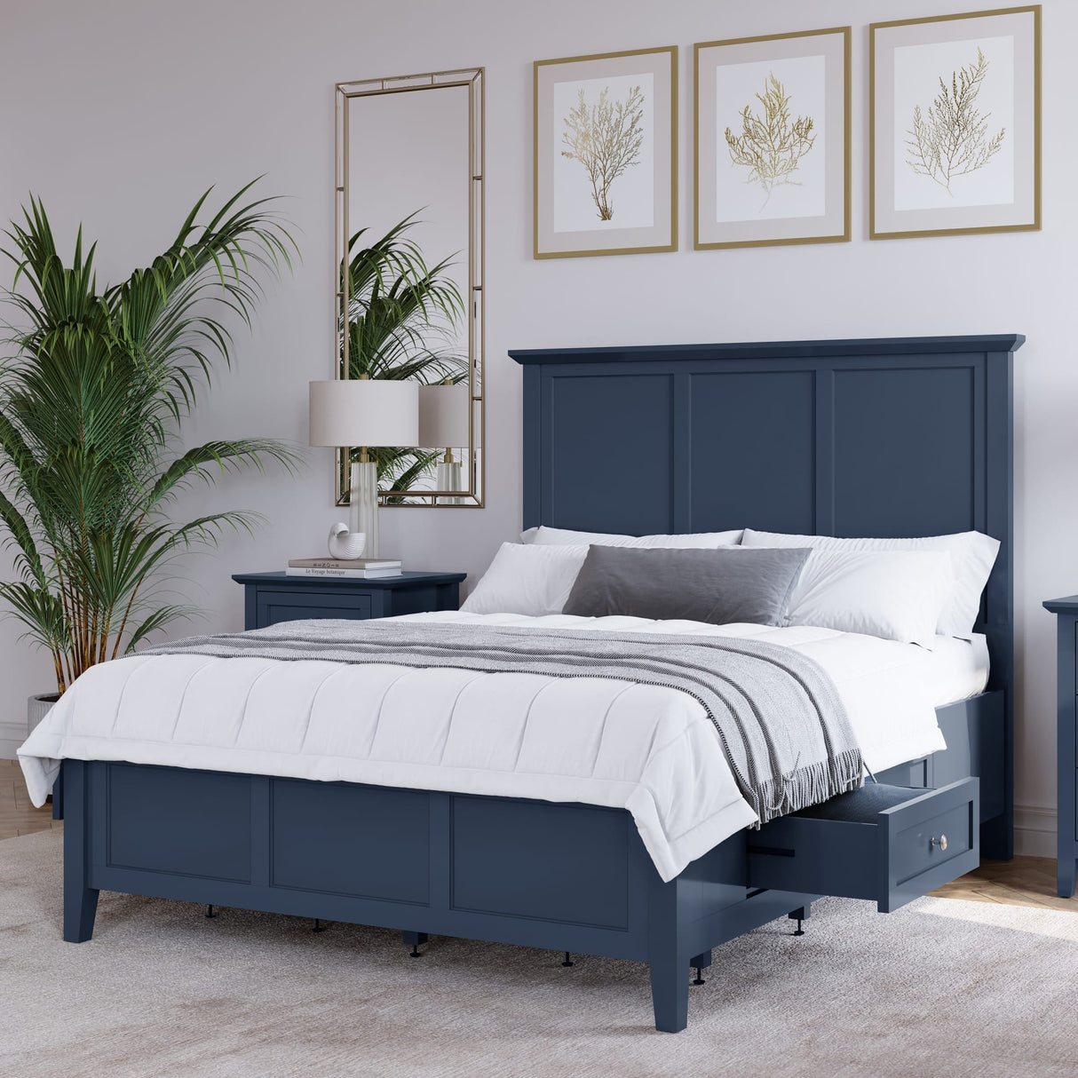 Grace Blueberry Twin Storage Bed by Modus Furniture at Eve Furniture