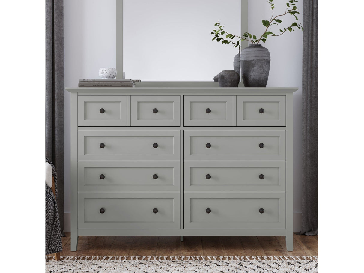 Grace Eight Drawer Dresser in Elephant Gray by Modus Furniture at Eve Furniture