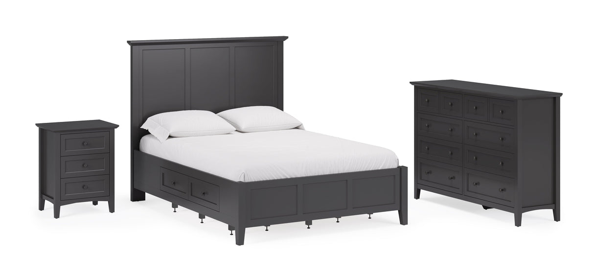 Grace Eight Drawer Dresser in Raven Black by Modus Furniture at Eve Furniture