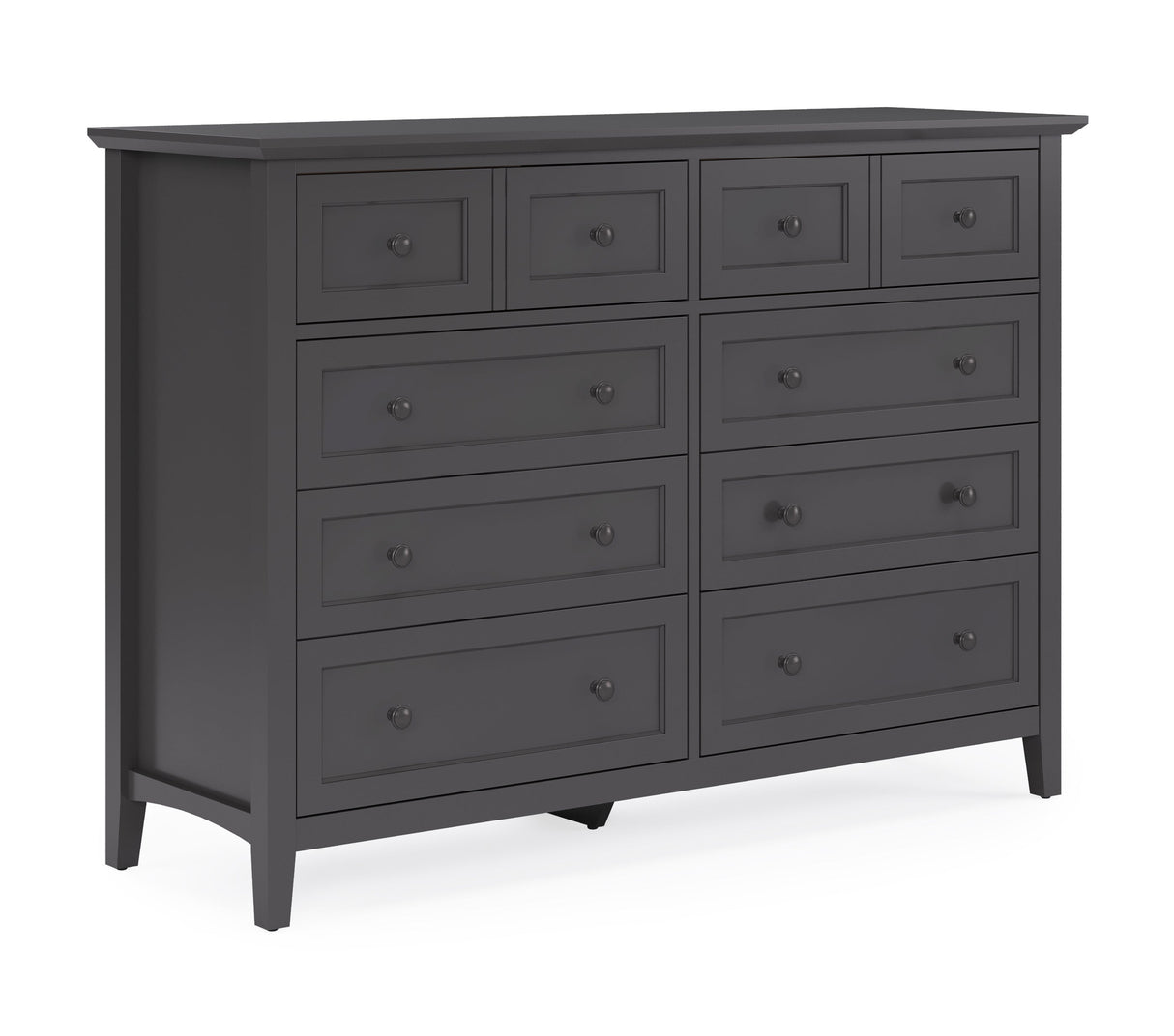 Grace Eight Drawer Dresser in Raven Black by Modus Furniture at Eve Furniture