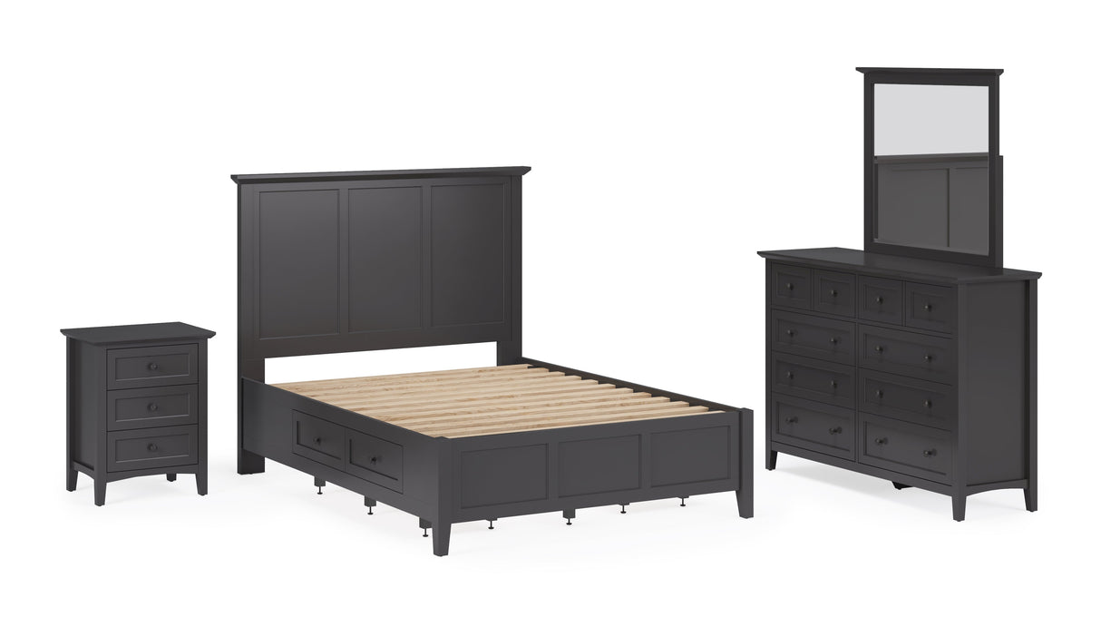 Grace Eight Drawer Dresser in Raven Black by Modus Furniture at Eve Furniture