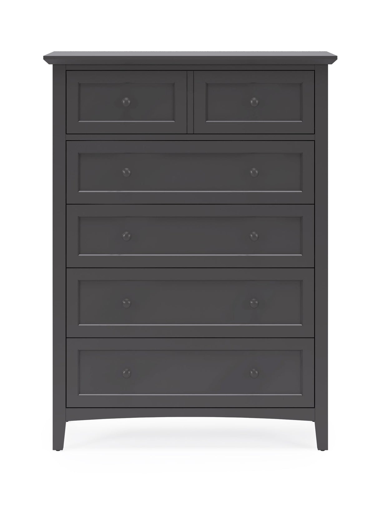 Grace Five Drawer Chest in Raven Black by Modus Furniture at Eve Furniture