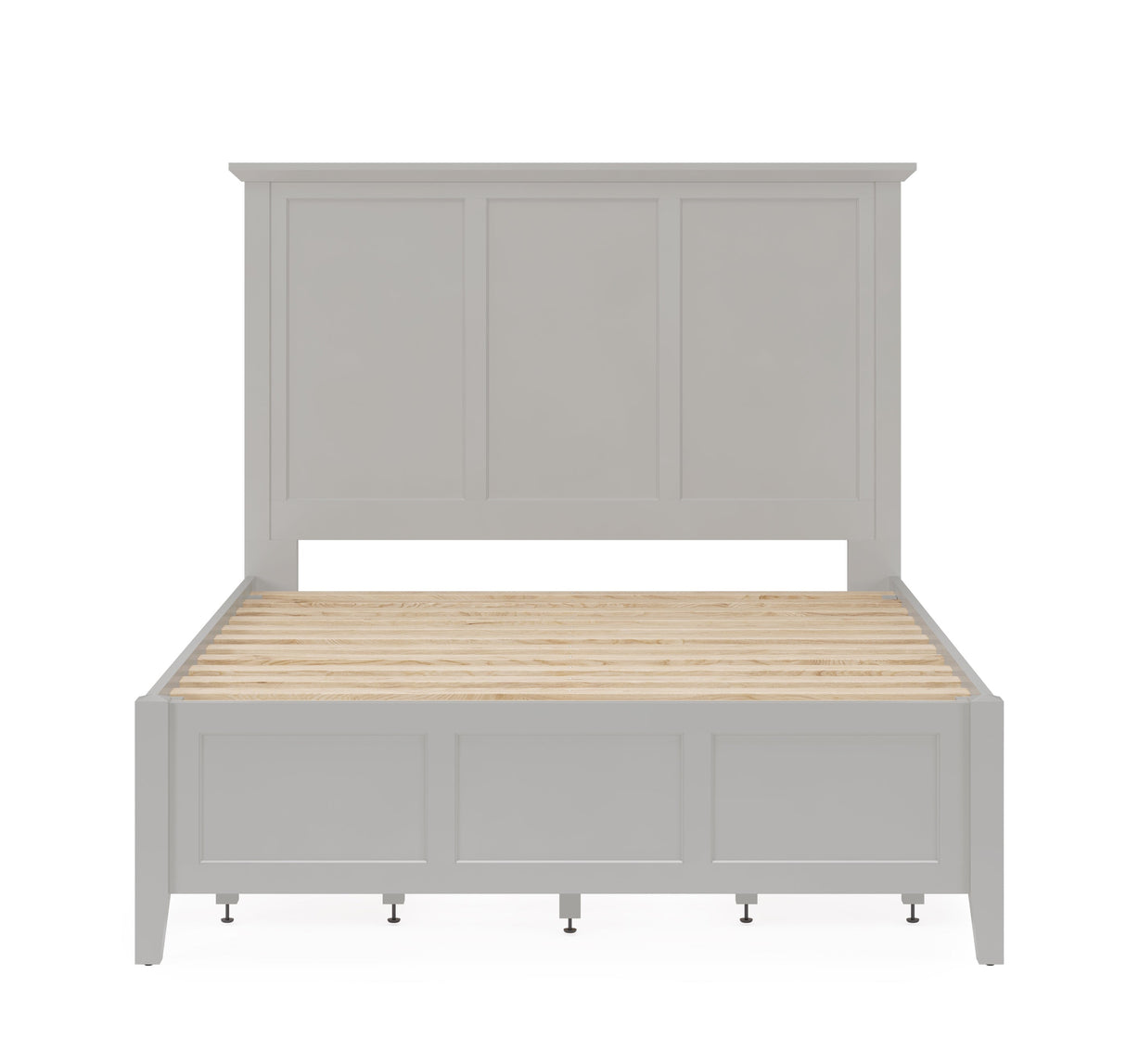 Grace Four Drawer Queen Platform Storage Bed in Elephant Gray by Modus Furniture at Eve Furniture