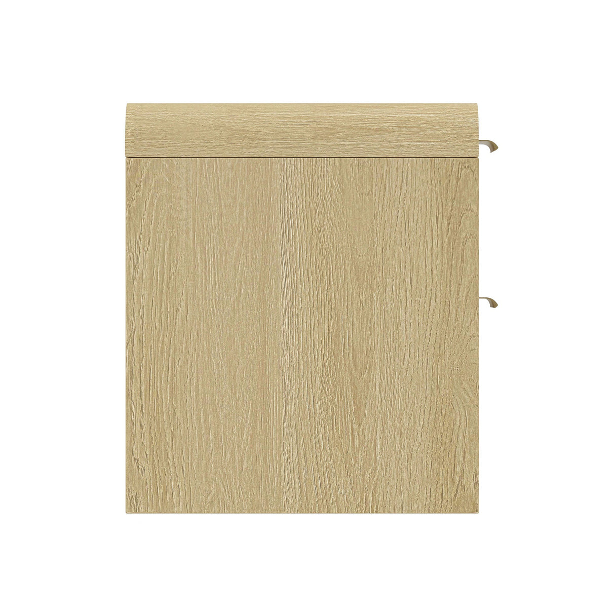 Grace Nightstand in Natural Oak and Gold by Manhattan Comfort at Eve Furniture