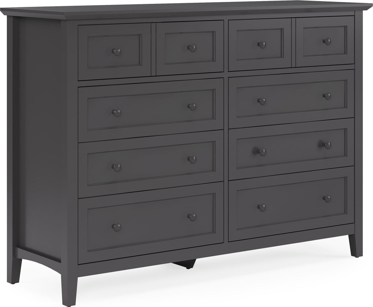 Grace Raven Six Drawer Dresser by Modus Furniture at Eve Furniture