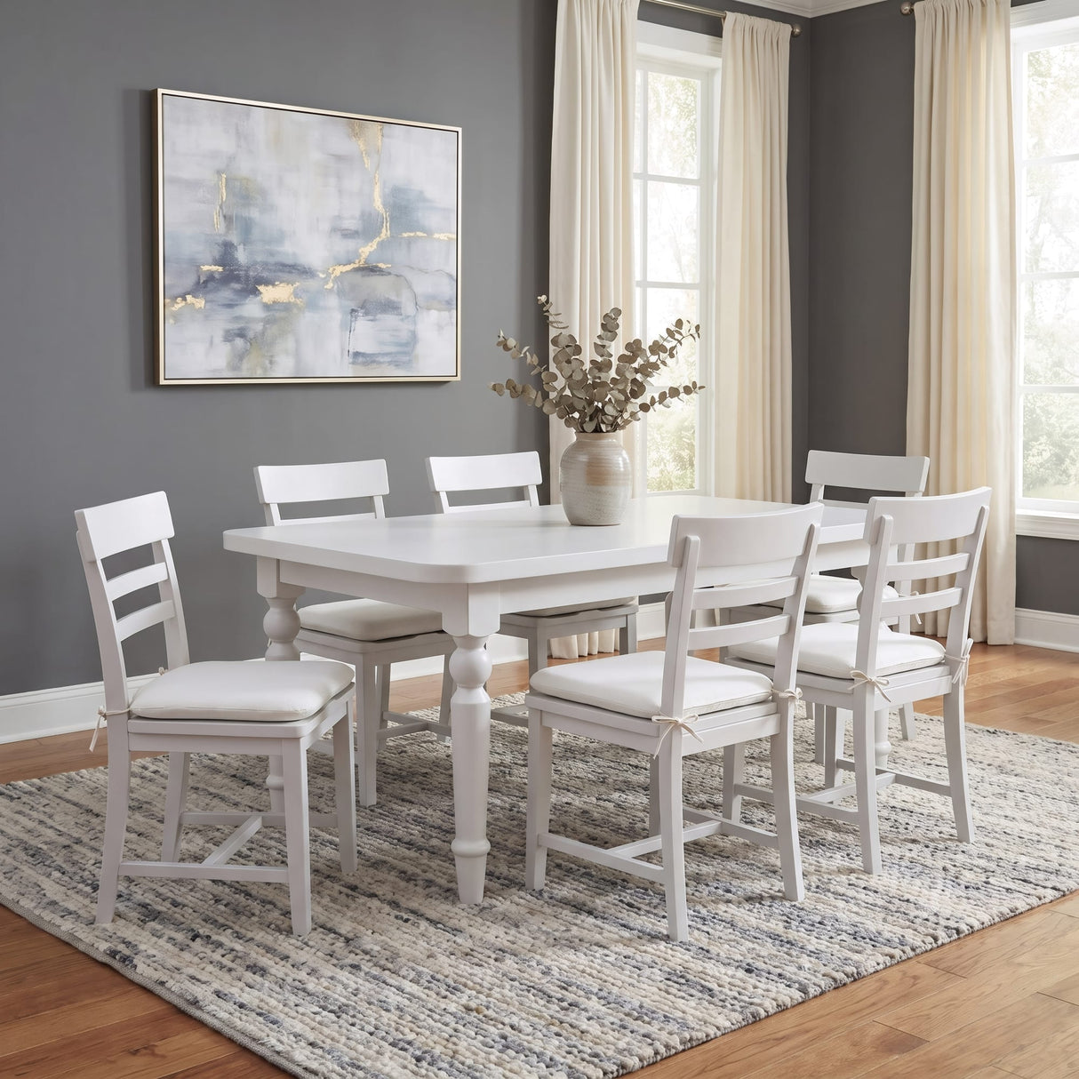 Grace Snowfall Oval Dining Table