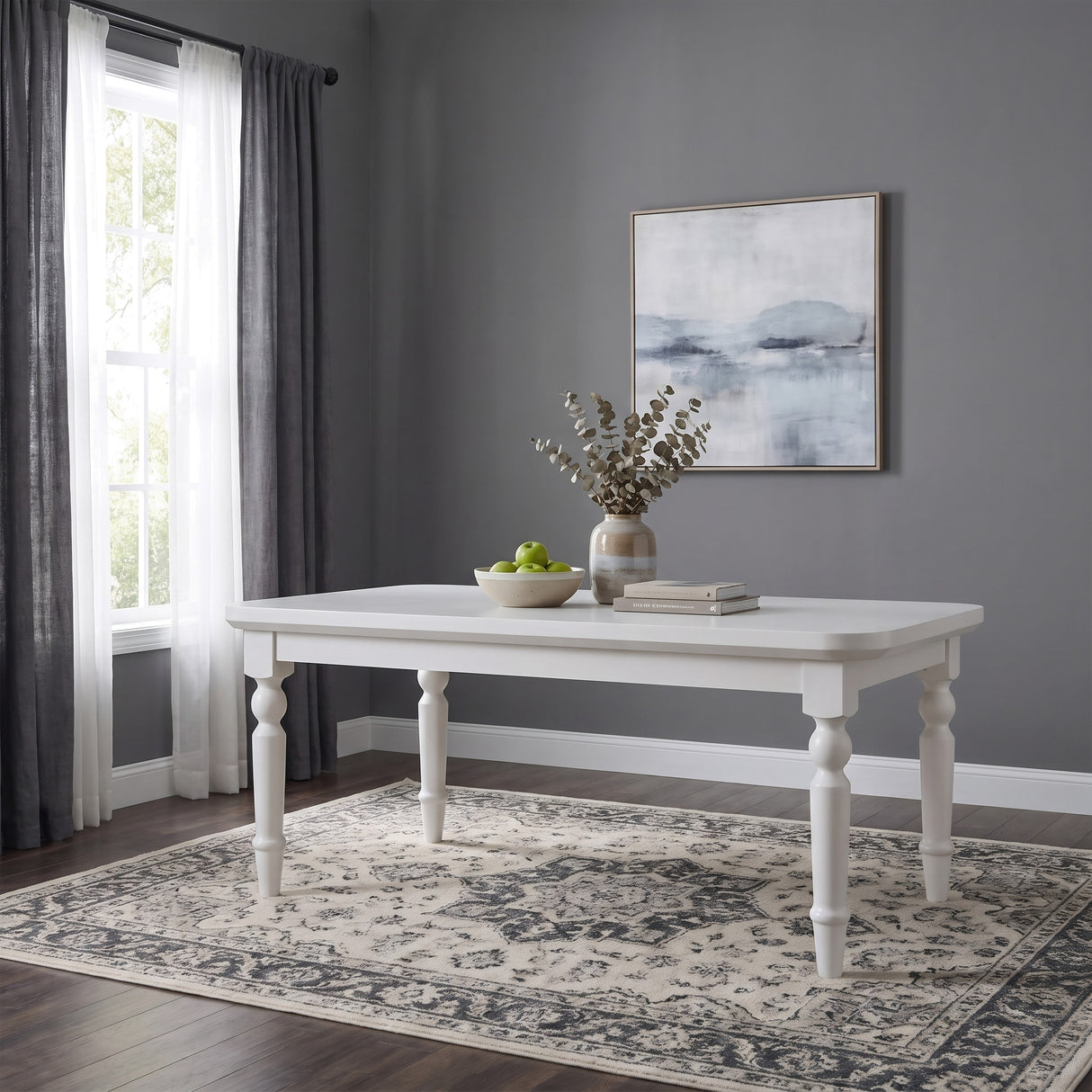 Grace Snowfall Oval Dining Table