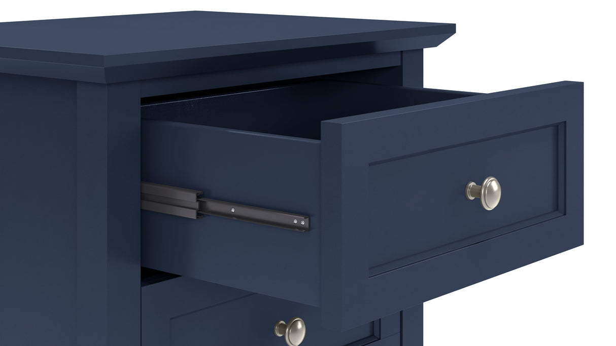 Grace Three Drawer Nightstand in Blueberry by Modus Furniture at Eve Furniture