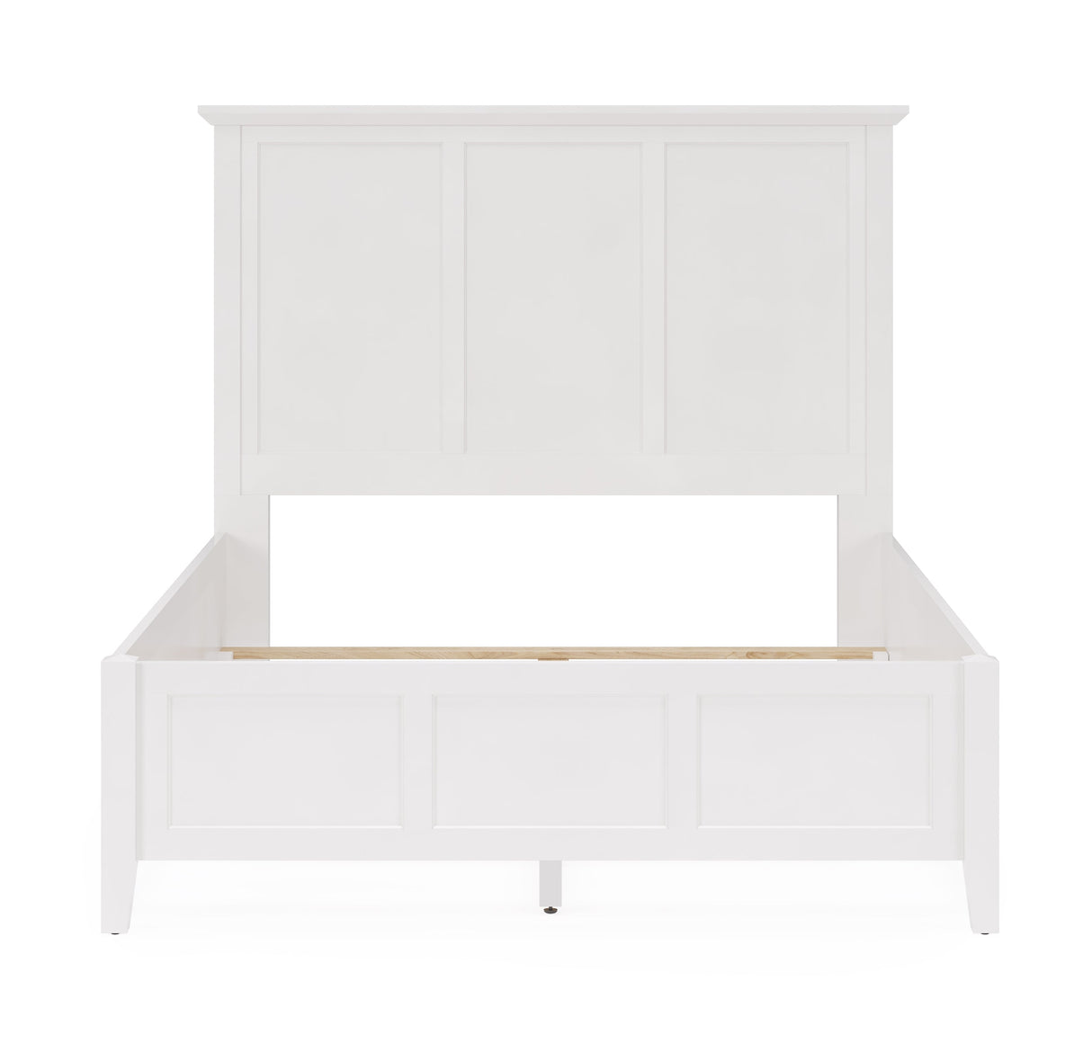 Grace Three Eastern King Panel Bed in Snowfall White by Modus Furniture at Eve Furniture