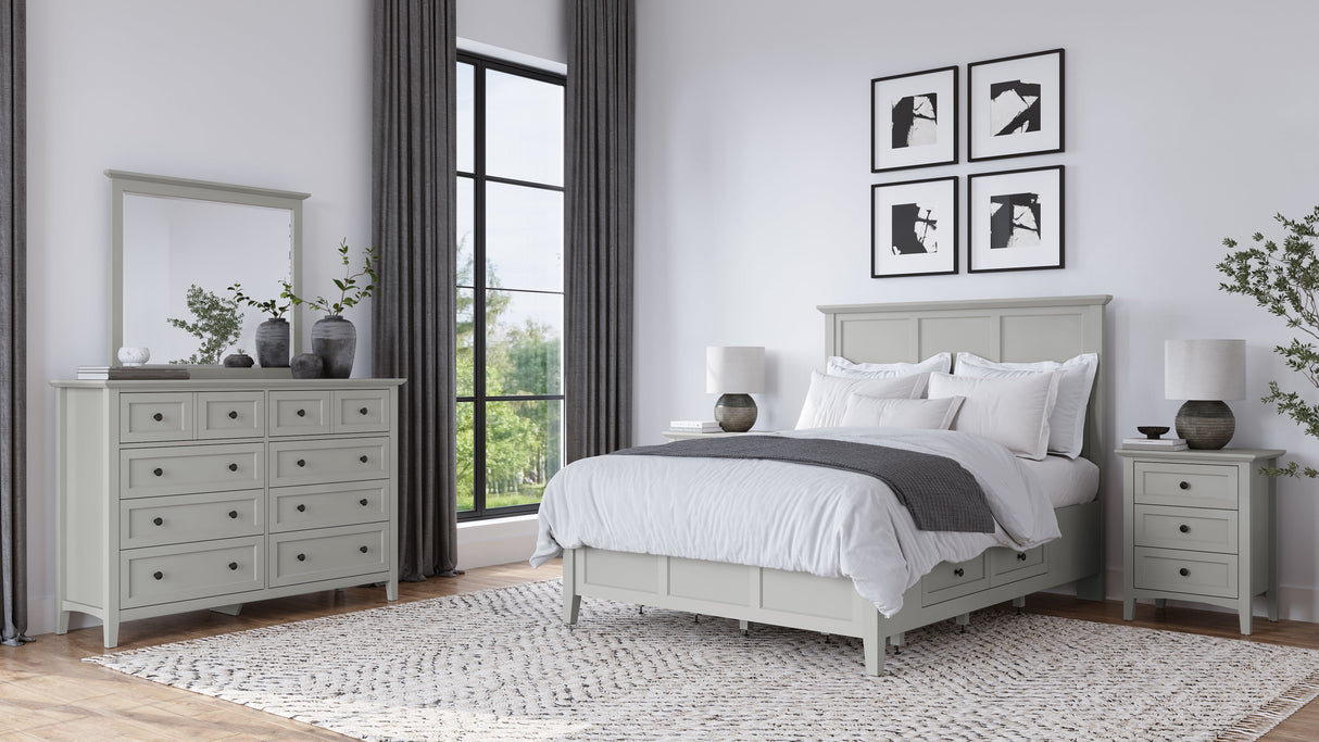 Grace Wall or Dresser Mirror in Elephant Grey by Modus Furniture at Eve Furniture
