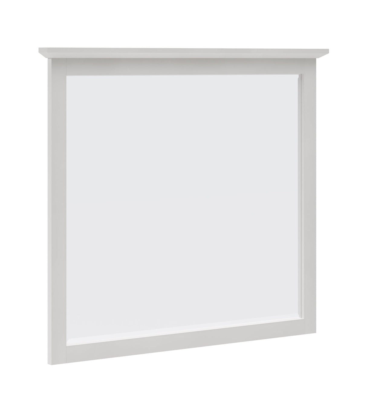 Grace Wall or Dresser Mirror in Snowfall White by Modus Furniture at Eve Furniture