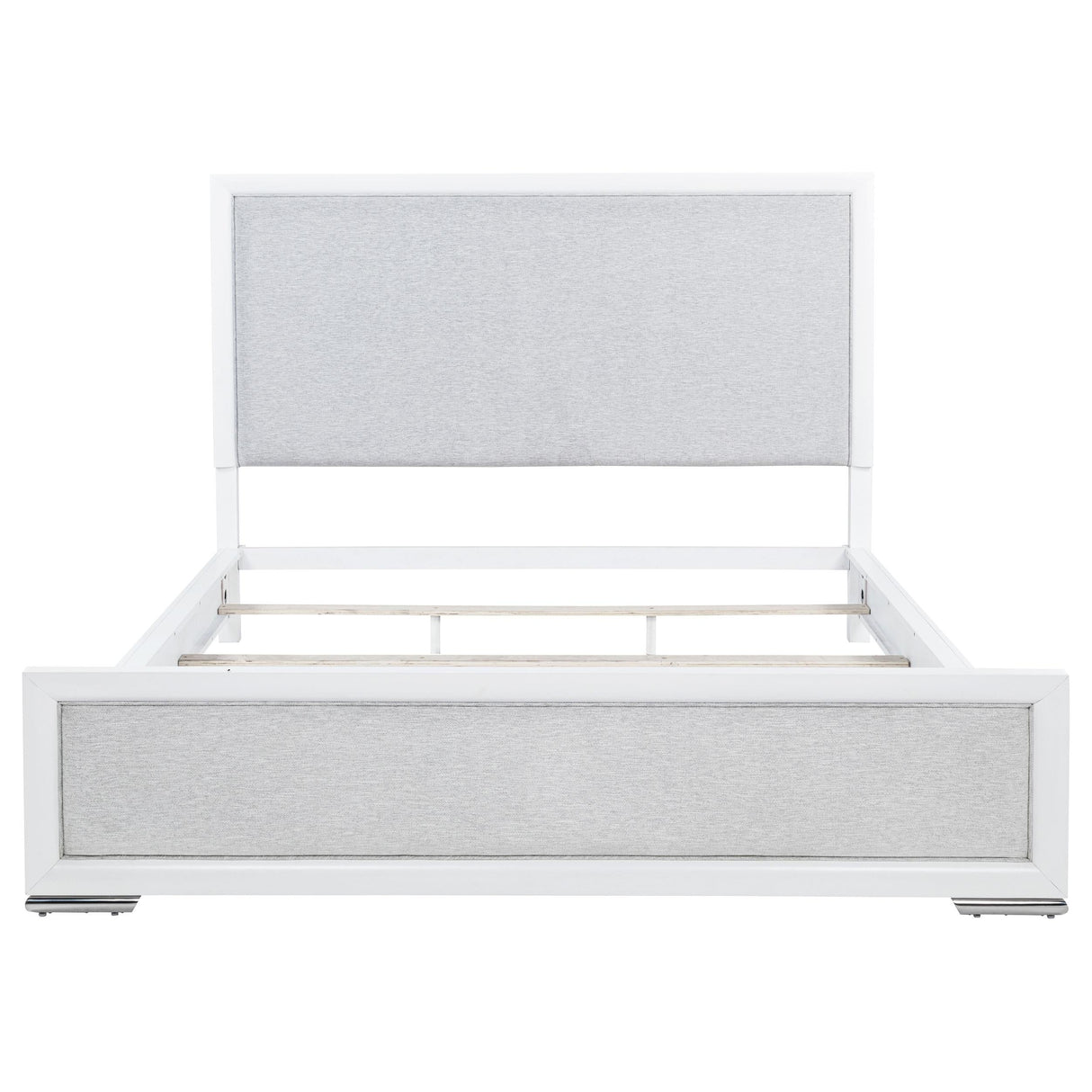 Gracemont Gray and White 57-inch California King Panel Bed by Coaster at Eve Furniture