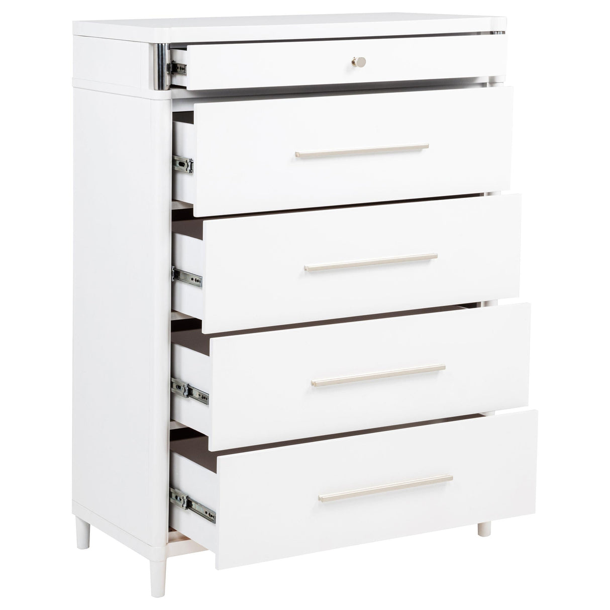Gracemont White 5-Drawer Bedroom Chest of Drawers by Coaster at Eve Furniture