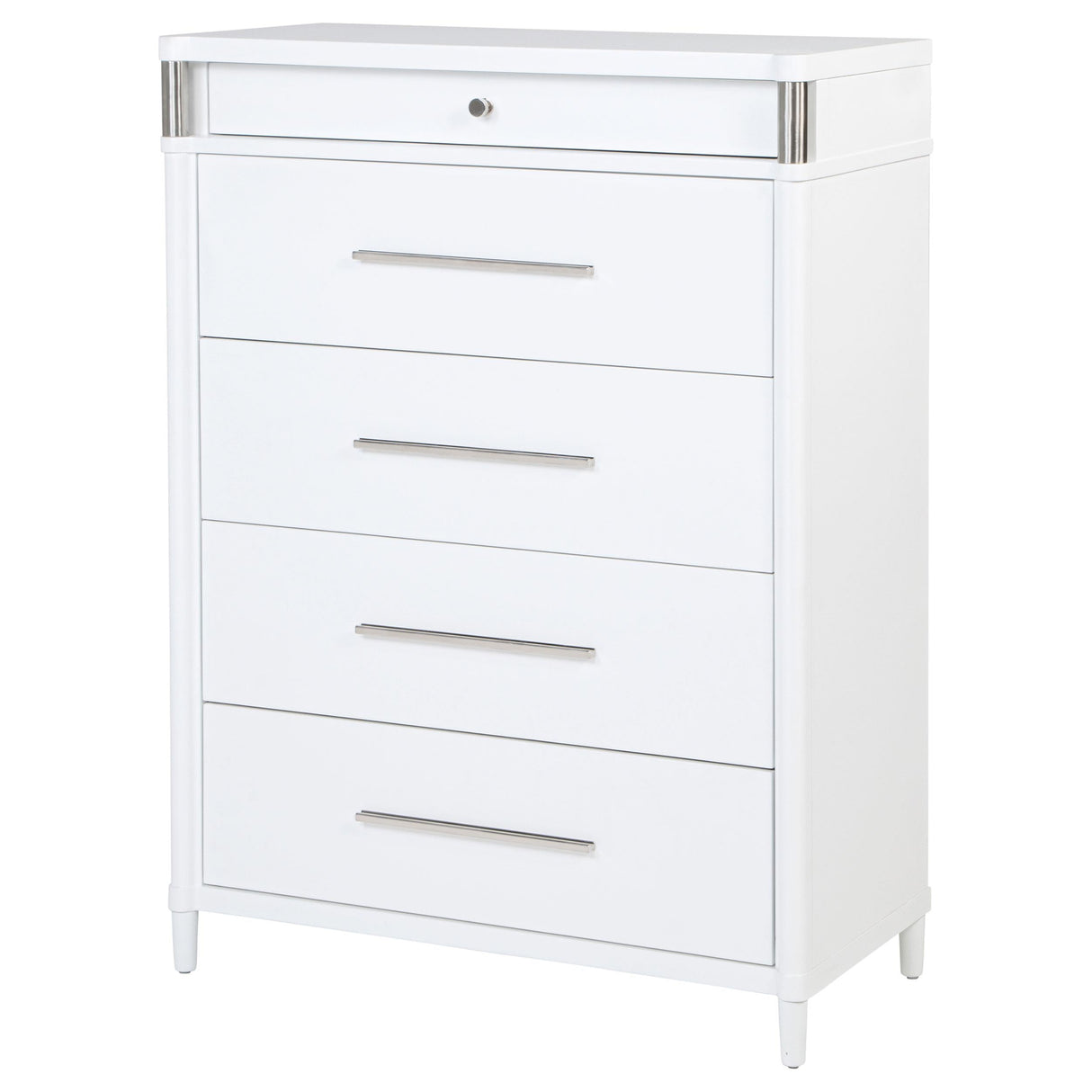 Gracemont White 5-Drawer Bedroom Chest of Drawers by Coaster at Eve Furniture