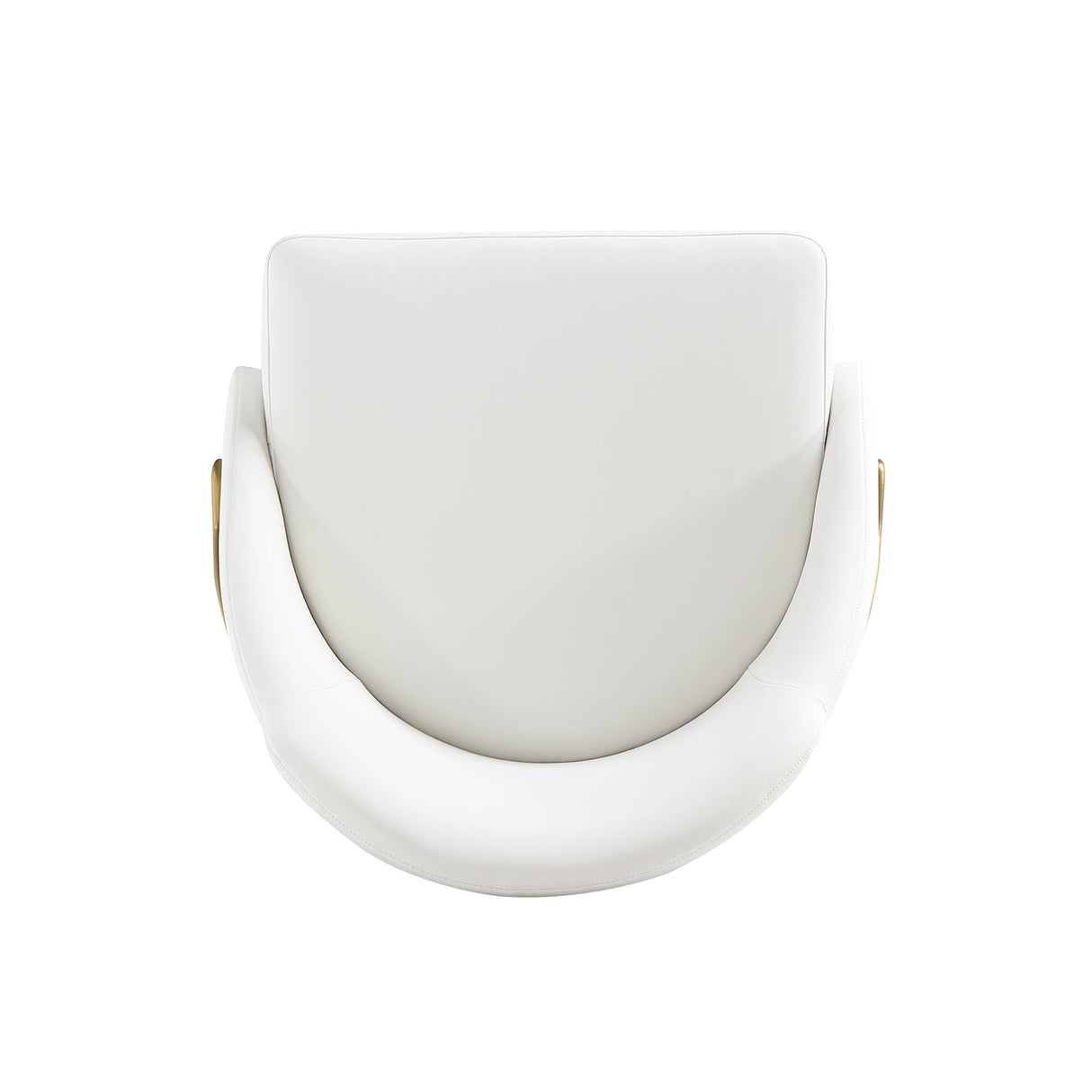 Gracie Dining Chair in White and Gold (set of 2) by Manhattan Comfort at Eve Furniture