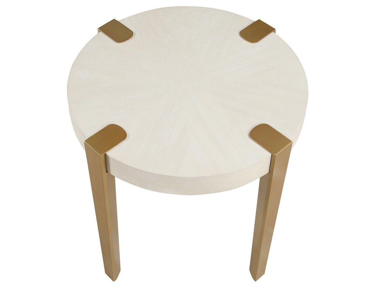 Gracie End Table, White by Steve Silver at Eve Furniture