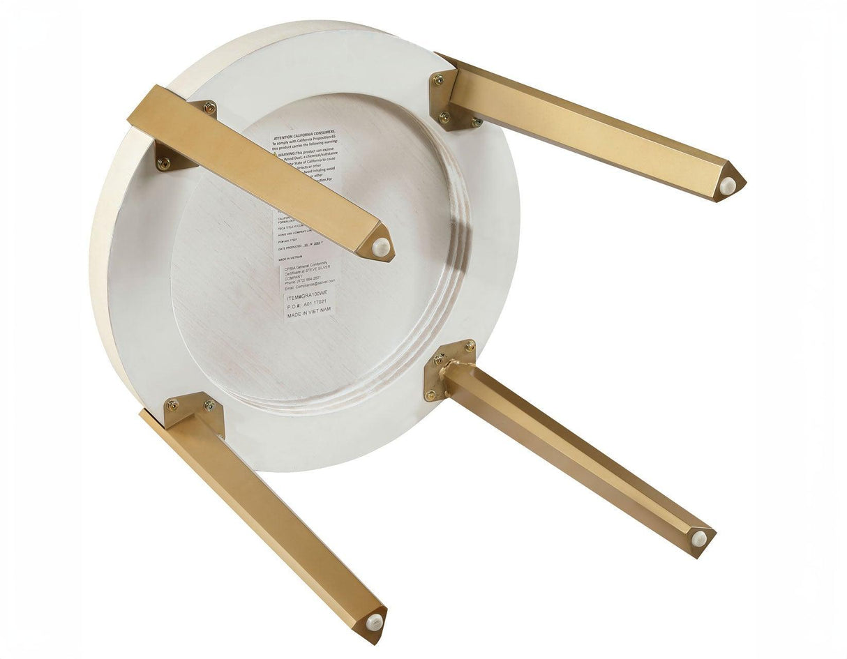 Gracie White 3-Piece Table Set by Steve Silver at Eve Furniture