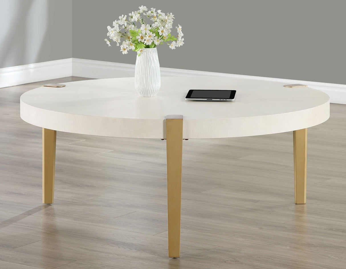 Gracie White 3-Piece Table Set by Steve Silver at Eve Furniture