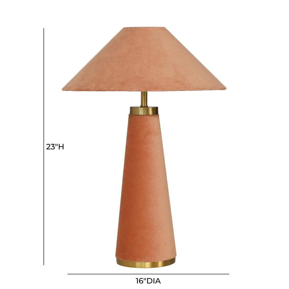 Graham Velvet Table Lamp by TOV Furniture at Eve Furniture